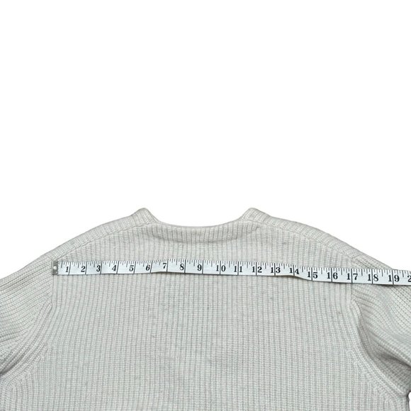 MAJE Ecru Millo Cropped Wool Blend Cardigan Women's Sz 1 - Picture 7 of 12